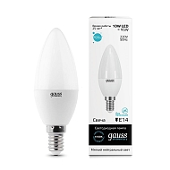 Лампа светодиодная Gauss E14 10W 4100K матовая 33120 - купить онлайн в интернет-магазине Люстра-Тут (Санкт-Петербург) недорого