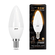 Лампа светодиодная Gauss E14 9.5W 3000K матовая 103101110 - купить онлайн в интернет-магазине Люстра-Тут (Санкт-Петербург) недорого