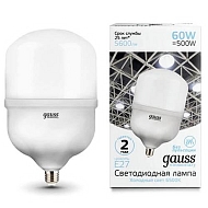 Лампа светодиодная Gauss E27 60W 6500K матовая 63236 - купить онлайн в интернет-магазине Люстра-Тут (Санкт-Петербург) недорого