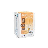 Лампа светодиодная диммируемая филаментная Gauss Smart Home Filament E27 7W 2500K золотистая 1320112 Image 0