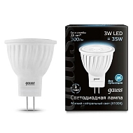 Лампа светодиодная Gauss GU4 3W 4100K матовая 132517203 - купить онлайн в интернет-магазине Люстра-Тут (Санкт-Петербург) недорого
