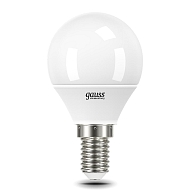 Лампа светодиодная Gauss E14 10W 6500K матовая 53130 - купить онлайн в интернет-магазине Люстра-Тут (Санкт-Петербург) недорого