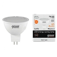 Лампа светодиодная Gauss GU5.3 7W 3000K матовая 13517 - купить онлайн в интернет-магазине Люстра-Тут (Санкт-Петербург) недорого