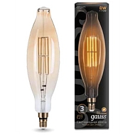 Лампа светодиодная филаментная Gauss E27 8W 2400K золотая 155802008 - купить онлайн в интернет-магазине Люстра-Тут (Санкт-Петербург) недорого
