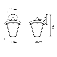 Уличный настенный светодиодный светильник Lightstar Lampione 375680 Image 1