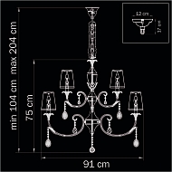 Подвесная люстра Lightstar Cappa 691154 Image 2