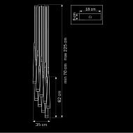 Подвесная люстра Lightstar Meta Duovo 807087 Image 1