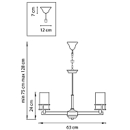 Подвесная люстра Lightstar Cero 731067 Image 1