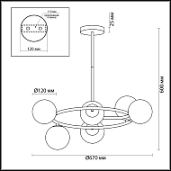 Подвесная люстра Lumion Misty 4466/6C Image 2