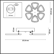 Потолочная светодиодная люстра Lumion Mieko 4524/84CL Image 3