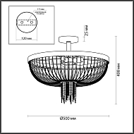 Потолочная люстра Lumion Elvis 4560/5C Image 1