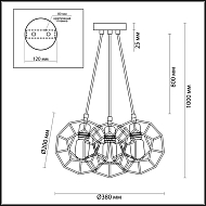 Подвесная люстра Lumion Ervin 3739/3 Image 3