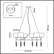 Подвесная люстра Lumion Santiago 4515/6 Image 3
