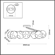 Потолочная люстра Lumion Comfi 5209/7C Image 1