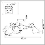 Потолочная люстра Lumion Laconica 3498/3 Image 2