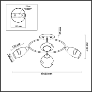 Потолочная люстра Lumion Orla 4483/4C Image 3