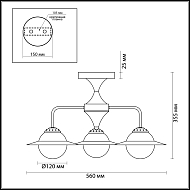 Потолочная люстра Lumion Priscilla 3666/3C Image 3