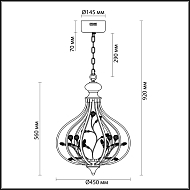 Подвесной светодиодный светильник Lumion Alissa 3710/72L Image 3