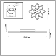 Потолочная светодиодная люстра Lumion Juna 4447/99CL Image 3