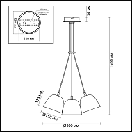 Подвесная люстра Lumion Joseph 4455/3 Image 2