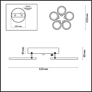 Потолочная светодиодная люстра Lumion Kaori 4523/99CL Image 2