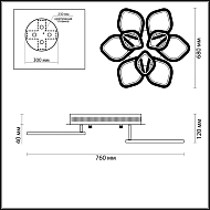 Потолочная светодиодная люстра Lumion Ariel 3770/99CL Image 3