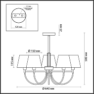 Подвесная люстра Lumion Dakota 3702/5C Image 3