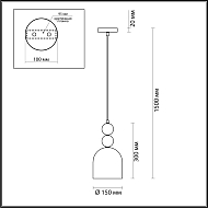 Подвесной светильник Lumion Moderni 5235/1A Image 1