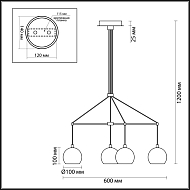 Подвесная люстра Lumion Neruni 3635/6 Image 3