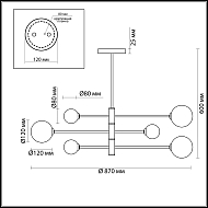 Подвесная люстра Lumion Estelle 5225/6C Image 2