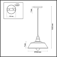 Подвесной светильник Lumion Stig 3677/1 Image 2