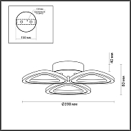 Потолочная светодиодная люстра Lumion Rhea 4572/42CL Image 2