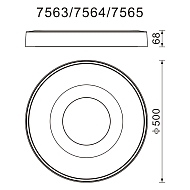 Потолочный светодиодный светильник Mantra Coin 7564 Image 2