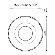 Потолочный светодиодный светильник Mantra Coin 7562 Image 3