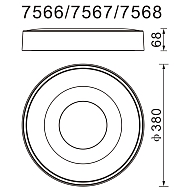 Потолочный светодиодный светильник Mantra Coin 7692 Image 2