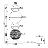 Настольная лампа Maytoni Collar MOD301TL-L18CH3K Image 3