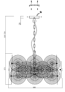 Подвесная люстра Maytoni Aster MOD007PL-10G Image 3