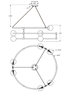 Подвесная люстра Maytoni Balance MOD317PL-06B Image 3