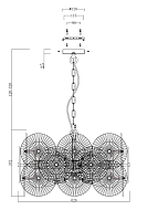 Подвесная люстра Maytoni Aster MOD007PL-08G Image 3