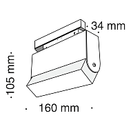 Трековый светодиодный светильник для магнитного шинопровода Maytoni Track lamps TR013-2-10W4K-B Image 3