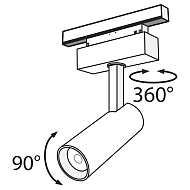 Трековый светодиодный светильник Maytoni Track Lamps TR019-2-10W4K-B Image 2