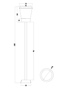 Уличный светильник Maytoni Faro O039FL-01B Image 2