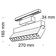 Трековый светодиодный светильник для магнитного шинопровода Maytoni Track lamps TR015-2-10W3K-B Image 3