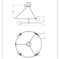 Подвесная люстра Maytoni Balance MOD317PL-04B Image 3