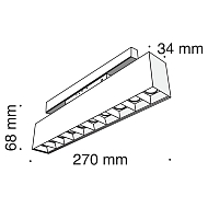 Трековый светодиодный светильник для магнитного шинопровода Maytoni Track Lamps TR014-2-20W4K-B Image 3