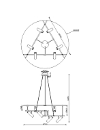 Подвесная люстра Maytoni Technical Rami MOD128PL-06GB Image 3