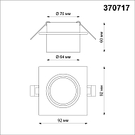 Встраиваемый светильник Novotech Lirio 370717 Image 2