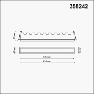 Встраиваемый светодиодный светильник Novotech Hielo 358242 Image 1