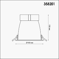 Встраиваемый светодиодный светильник Novotech Varpas 358201 Image 1