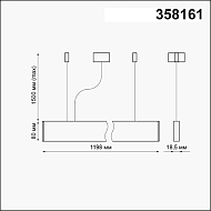 Подвесной светодиодный светильник Novotech Iter 358161 Image 1